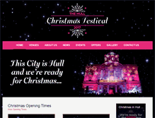Tablet Screenshot of christmasinhull.co.uk